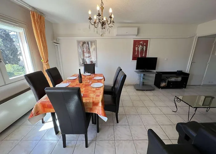 T3 Climatise, 2 Chambres, Balcon, Parking, Proche Plage, Lave-linge - Fr-1-702-22 アパート